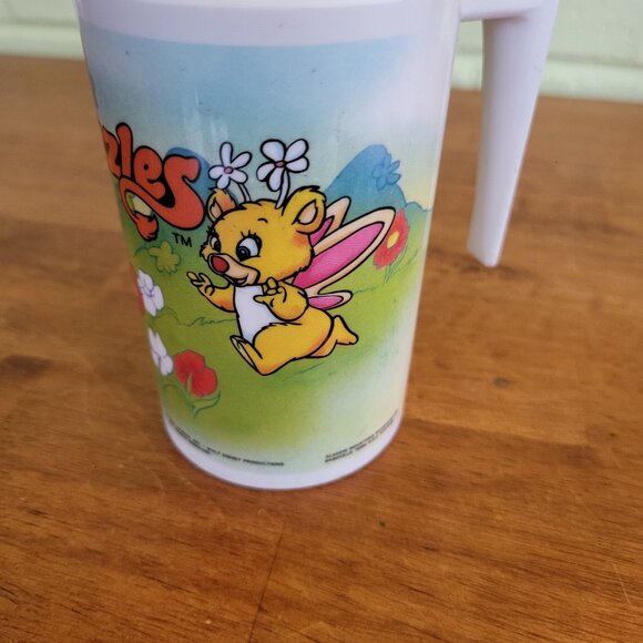 Vintage 1985 Wuzzles Plastic Mug with Handle Hasbro Disney Eleroo Butterbear T8 - Picture 4 of 7